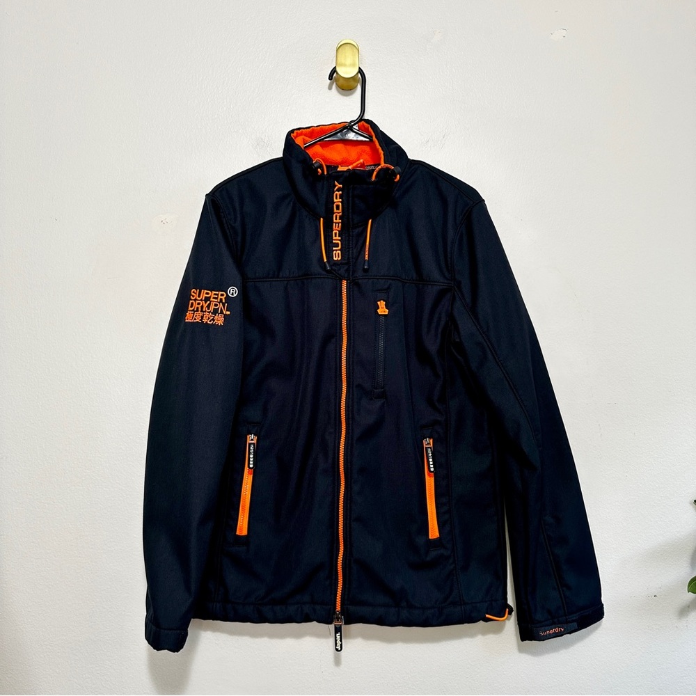 Superdry Men’s Blue Coat Polyester Small